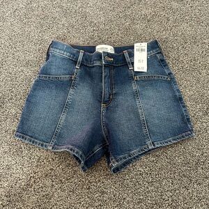 Abercrombie Kids Dark Blue Jean Shorts